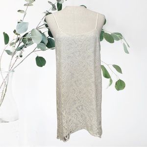 BCBG Ivory Lace Scoop Neck Sundress Size S